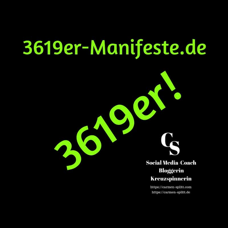 Logo von 3619er-Manifeste, Carmen Splitt, 2019